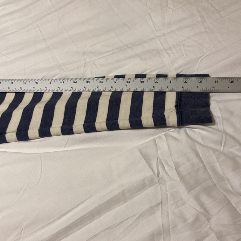 Boden Women’s Blue & White Striped Hoodie Pink accents Sz M EUC Medium Weight - Picture 16 of 17